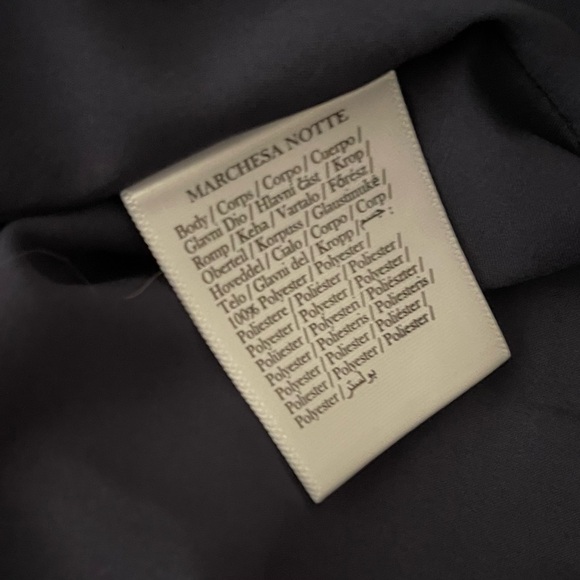 MARCHESA NOTTE One Shoulder Floral Embroidered Sequin Gown - Picture 4 of 4